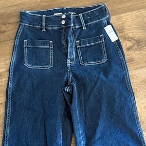 Old Navy Extra High-Rise Wide Leg Jeans - Dark Blue